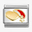 Nomination Gold Heart with Santa Hat Link