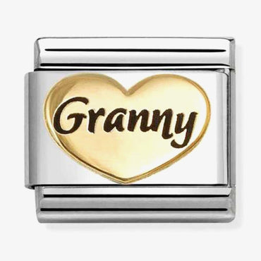 Nomination Granny Gold Heart Composable Link