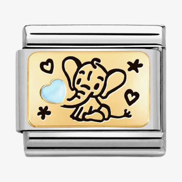 Nomination Baby Blue Elephant Composable Link