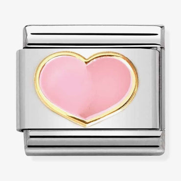 Nomination Pink Enamel Heart Composable Link