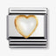 Nomination Mother of Pearl Heart Composable Link