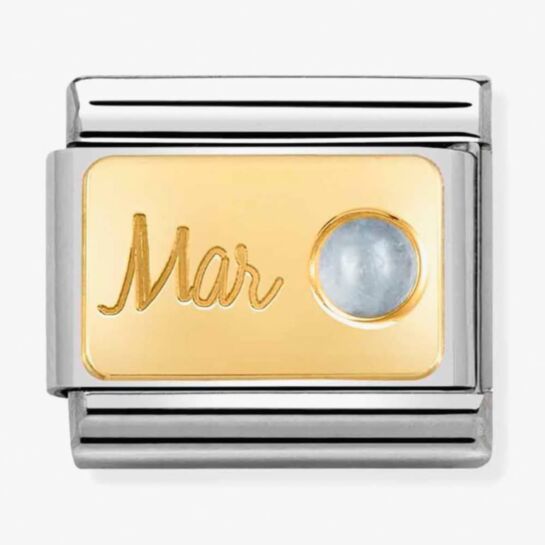 Nomination Gold Birth Month Composable Link