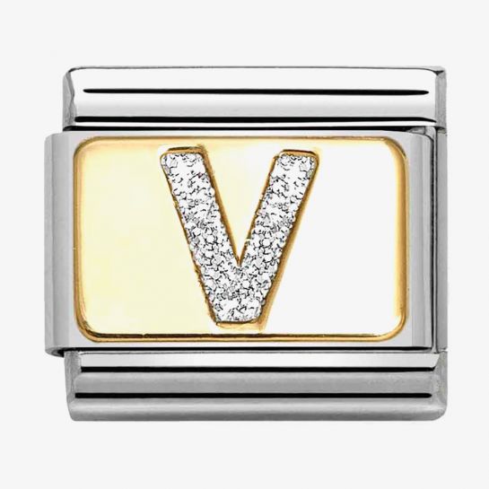 Nomination Glitter Letter Composable Link