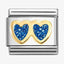 Nomination Double Glitter Hearts Composable Link
