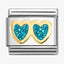 Nomination Double Glitter Hearts Composable Link