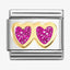 Nomination Double Glitter Hearts Composable Link