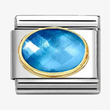 Nomination Two Tone Blue Composable Link