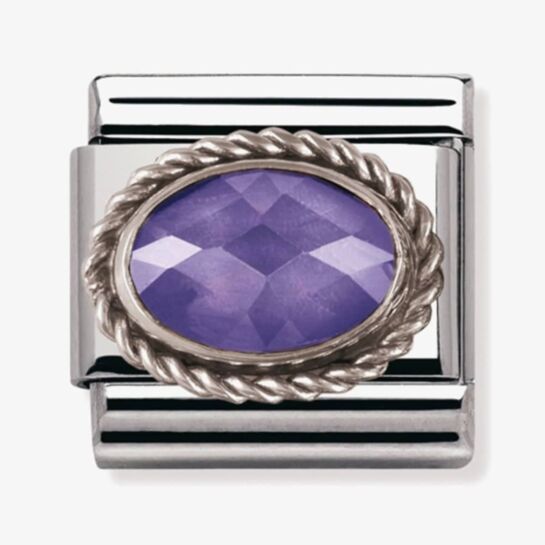 Nomination Faceted Oval CZ Composable Link