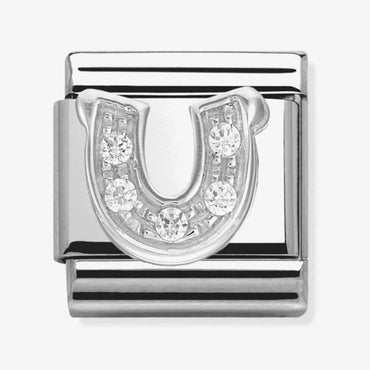 Nomination CZ Horseshoe Composable Link