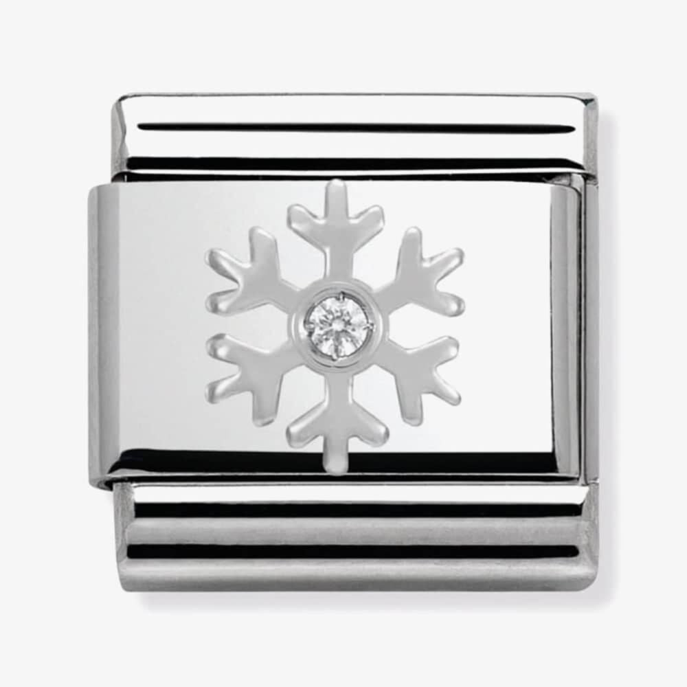 Nomination Silver Snowflake Composable Link
