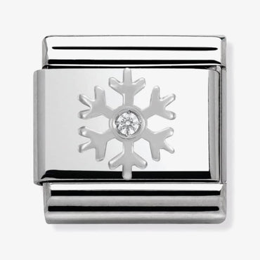 Nomination Silver Snowflake Composable Link