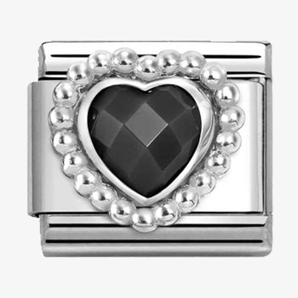 Nomination Faceted Beaded Heart Composable Link