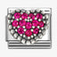 Nomination Beaded Red CZ Heart Composable Link