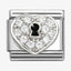 Nomination CZ Heart Padlock Composable Link