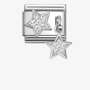 Nomination Stars Pave Pendant Link
