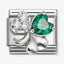 Nomination Green CZ Clover Composable Link