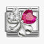 Nomination Red CZ Clover Composable Link