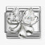 Nomination White CZ Clover Composable Link