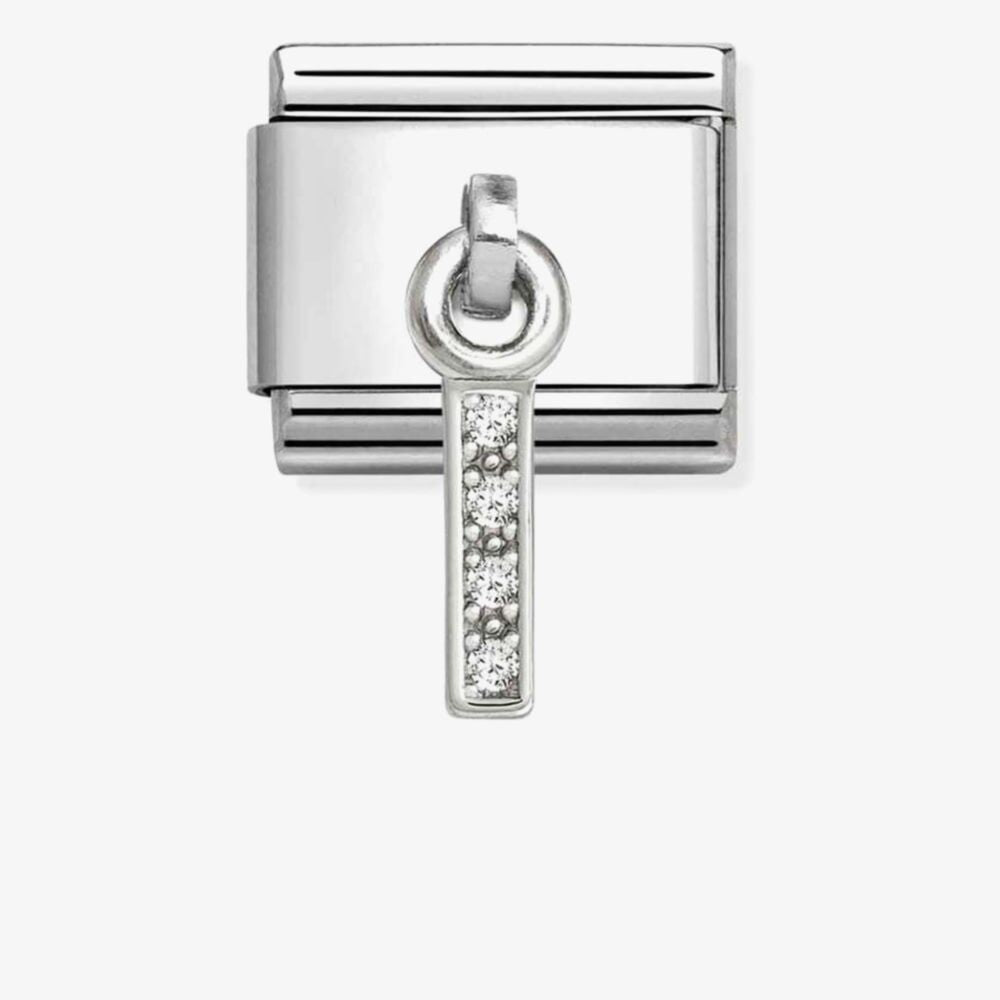 Nomination Silver CZ Letter Pendant Composable Link