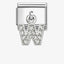 Nomination Silver CZ Letter Pendant Composable Link