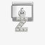 Nomination Silver CZ Letter Pendant Composable Link