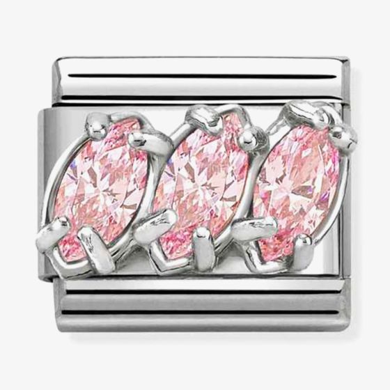 Nomination Pink Trilogy CZ Composable Link