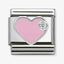 Nomination Pink Heart with CZ Composable Link