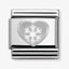 Nomination Heart with Snowflake Composable Link