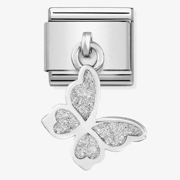 Nomination Glitter Butterfly Pendant Link