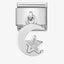 Nomination Silver Moon & Star Pendant Link