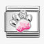 Nomination Pink CZ Paw Print Composable Link