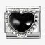 Nomination Black Beaded Heart Composable Link