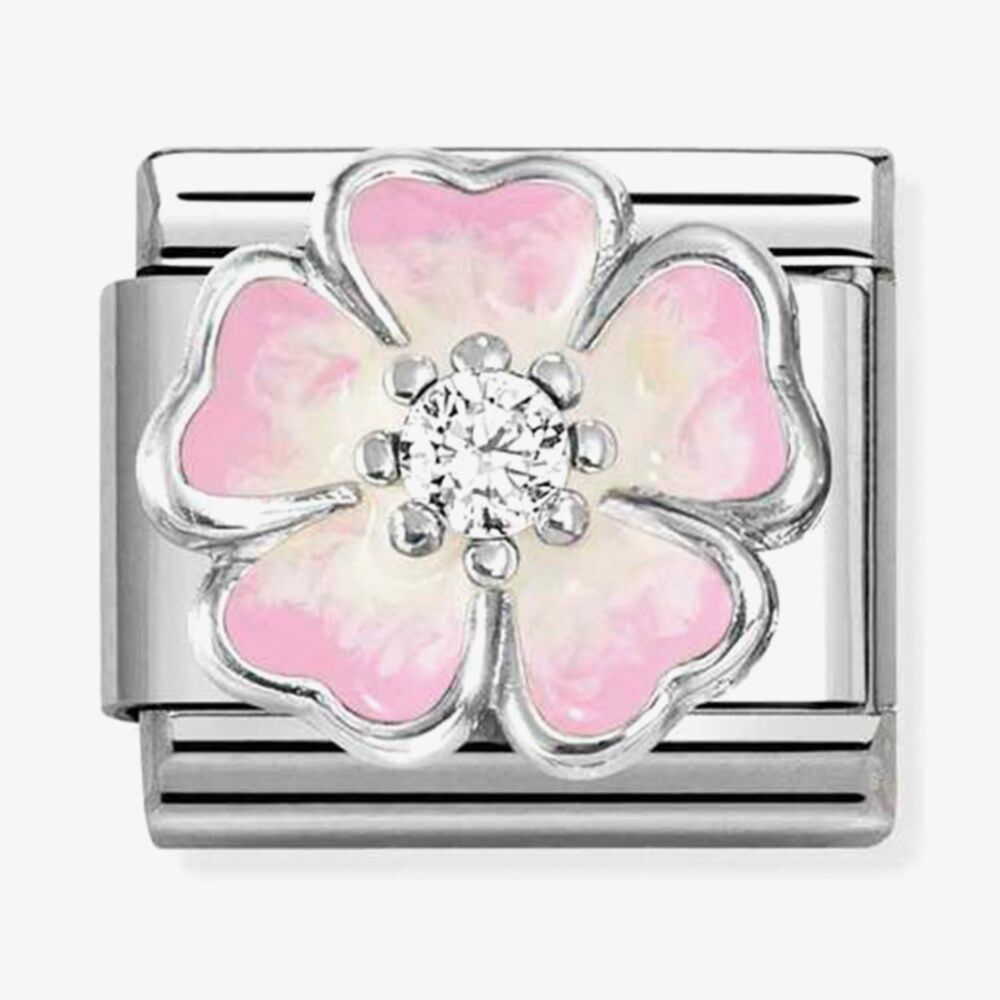 Nomination Pink Ombre Flower Composable Link