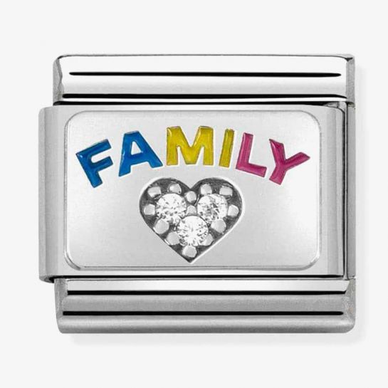 Nomination FAMILY CZ Heart Composable Link