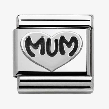 Nomination Silver Mum Heart Composable Link