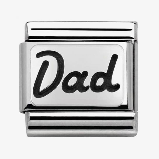 Nomination Silver Dad Composable Link