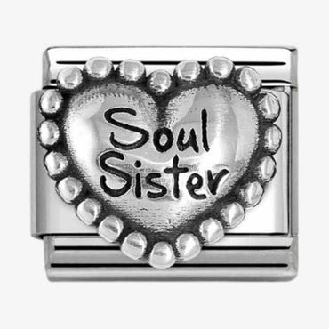 Nomination Soul Sister Beaded Heart Composable Link