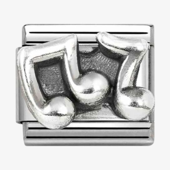 Nomination Silver Music Notes Composable Link