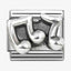 Nomination Silver Music Notes Composable Link