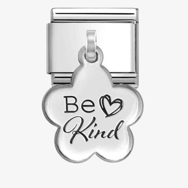 Nomination 'Be Kind' Flower Pendant Link