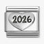 Nomination Silver 2026 Heart Composable Link