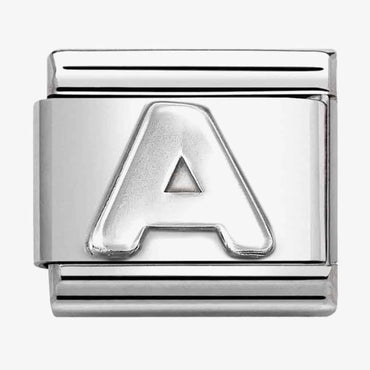 Nomination Silver Letters Composable Link