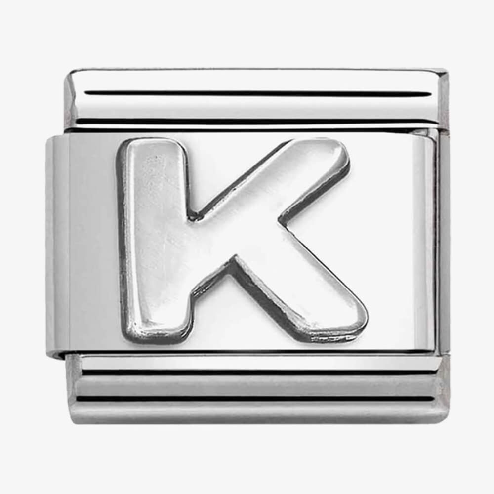 Nomination Silver Letters Composable Link