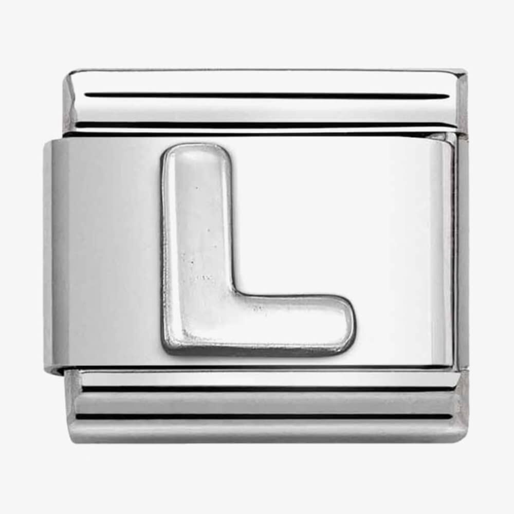 Nomination Silver Letters Composable Link