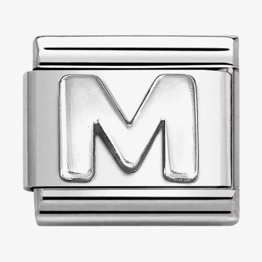 Nomination Silver Letters Composable Link
