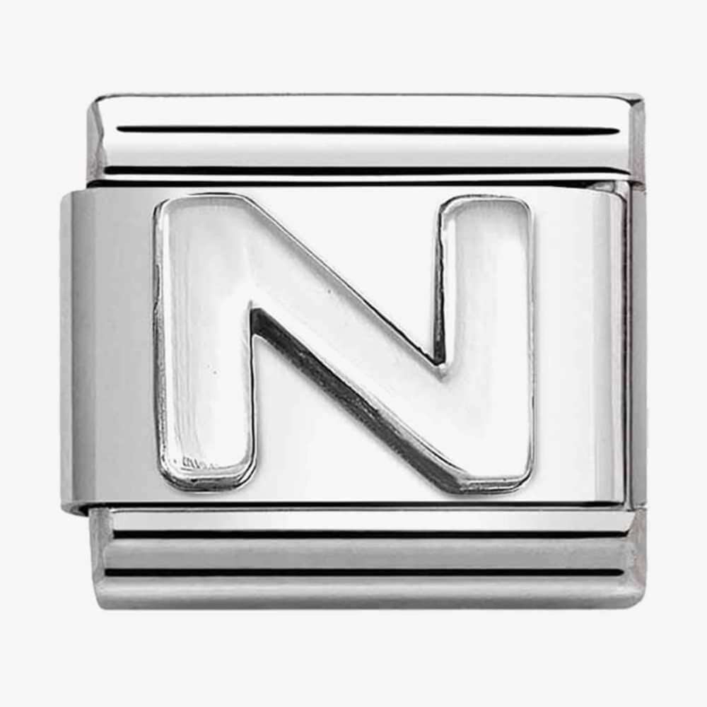 Nomination Silver Letters Composable Link