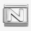 Nomination Silver Letters Composable Link