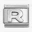 Nomination Silver Letters Composable Link