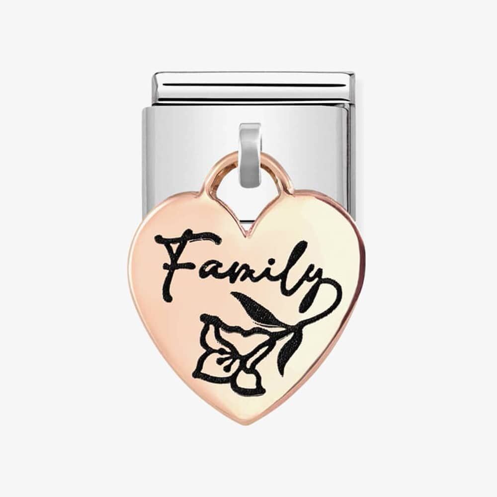 Nomination Family Rose Gold Heart Composable Link