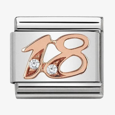 Nomination Rose Gold 18 CZ Composable Link